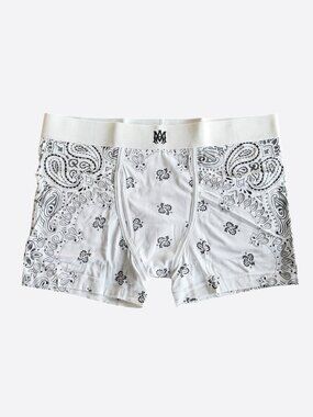 Amiri White & Black Bandana Jacquard Boxershorts